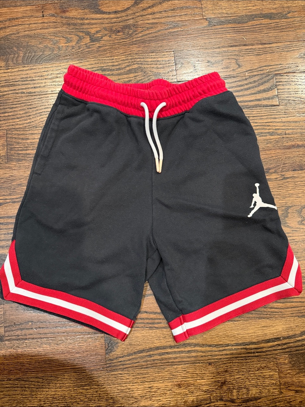 Jordan Black & Red Boys' Jumpman Athletic Shorts